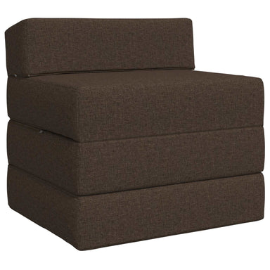 Vouwbare Bankbed Taupe 200 x 70 x 10 cm Stof