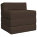 Vouwbare Bankbed Taupe 200 x 70 x 10 cm Stof
