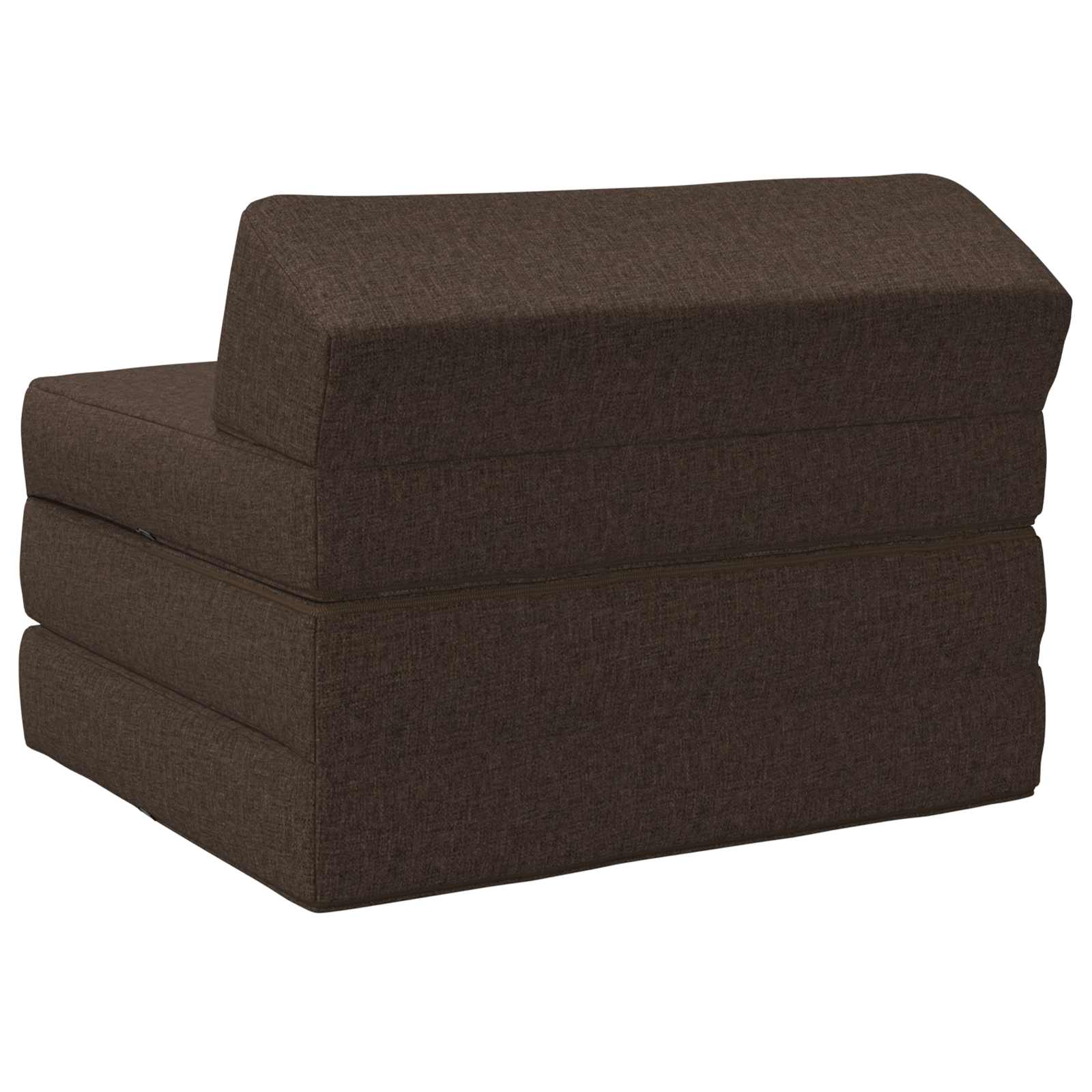 Vouwbare Bankbed Taupe 200 x 70 x 10 cm Stof
