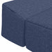 Vouwbare Bankbed Blauw 200 x 70 x 10 cm Stof