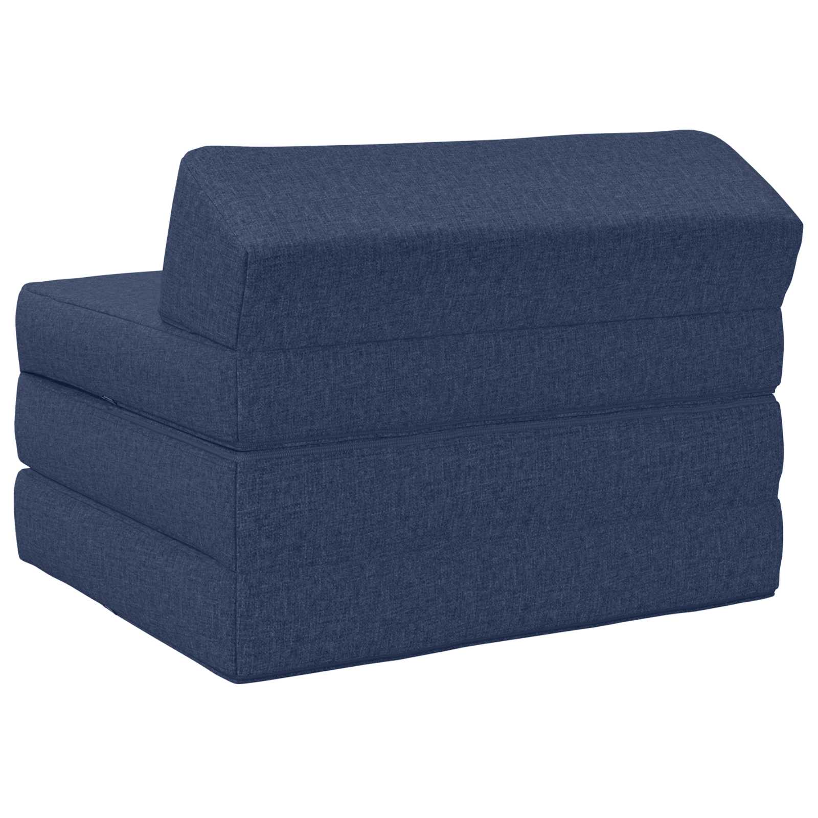 Vouwbare Bankbed Blauw 200 x 70 x 10 cm Stof