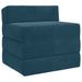 Vouwbare Bankbed Blauw 200 x 70 x 10 cm Fluweel