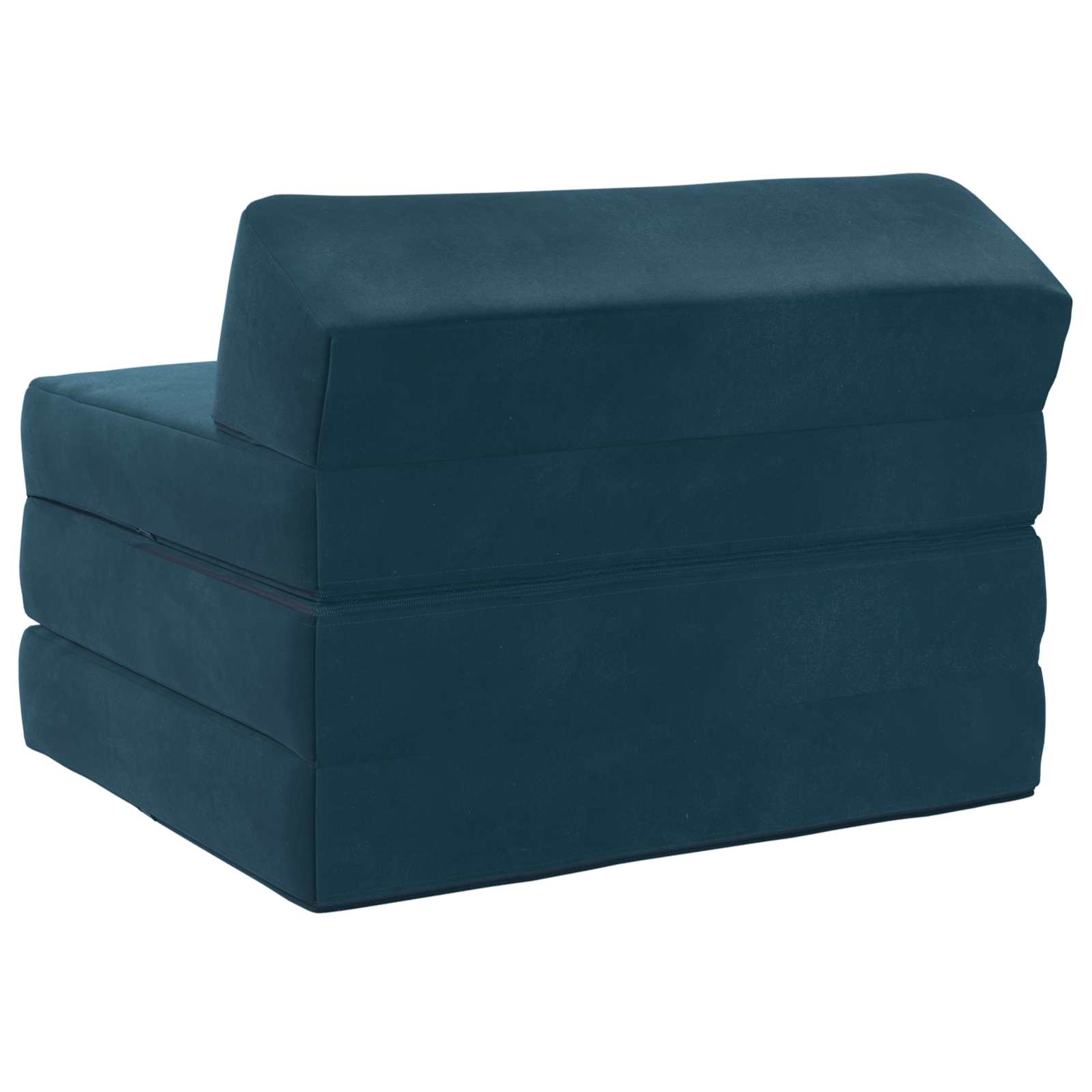 Vouwbare Bankbed Blauw 200 x 70 x 10 cm Fluweel