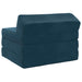 Vouwbare Bankbed Blauw 200 x 70 x 10 cm Fluweel