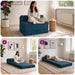Vouwbare Bankbed Blauw 200 x 70 x 10 cm Fluweel