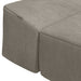 Vouwbare Bankbed Lichtgrijs 200 x 70 x 10 cm Fluweel