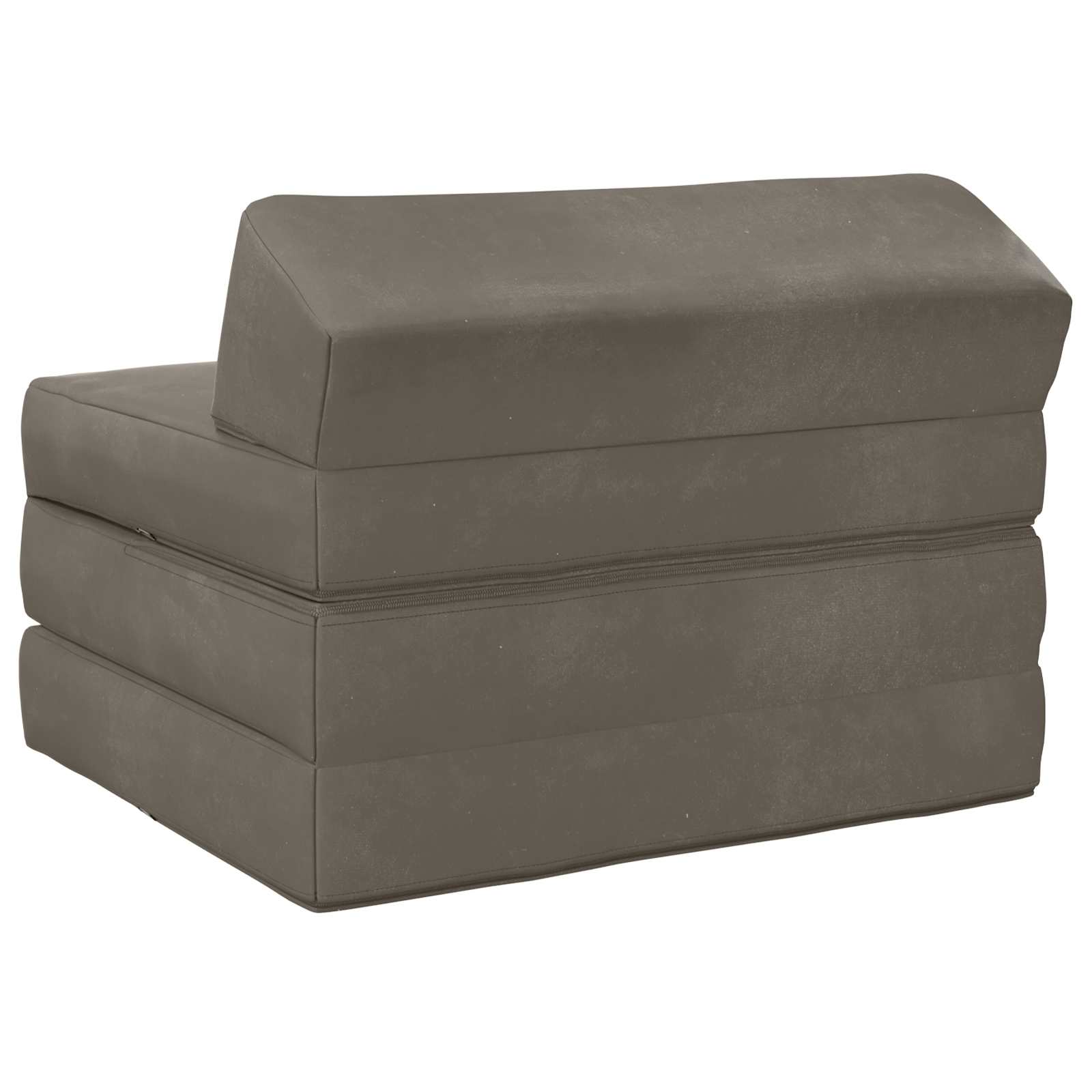 Vouwbare Bankbed Lichtgrijs 200 x 70 x 10 cm Fluweel