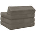 Vouwbare Bankbed Lichtgrijs 200 x 70 x 10 cm Fluweel