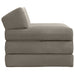 Vouwbare Bankbed Lichtgrijs 200 x 70 x 10 cm Fluweel