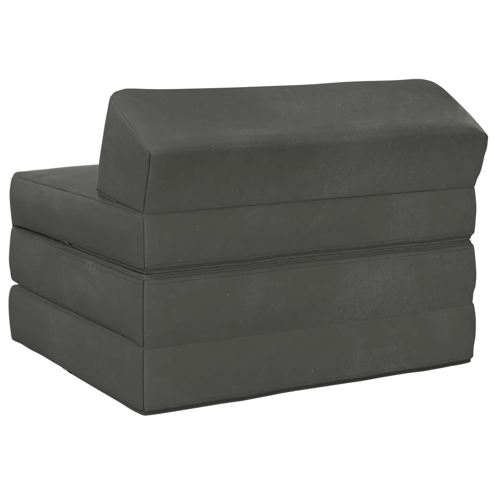 Vouwbare Bankbed Donkergrijs 200 x 70 x 10 cm Fluweel