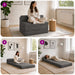 Vouwbare Bankbed Donkergrijs 200 x 70 x 10 cm Fluweel