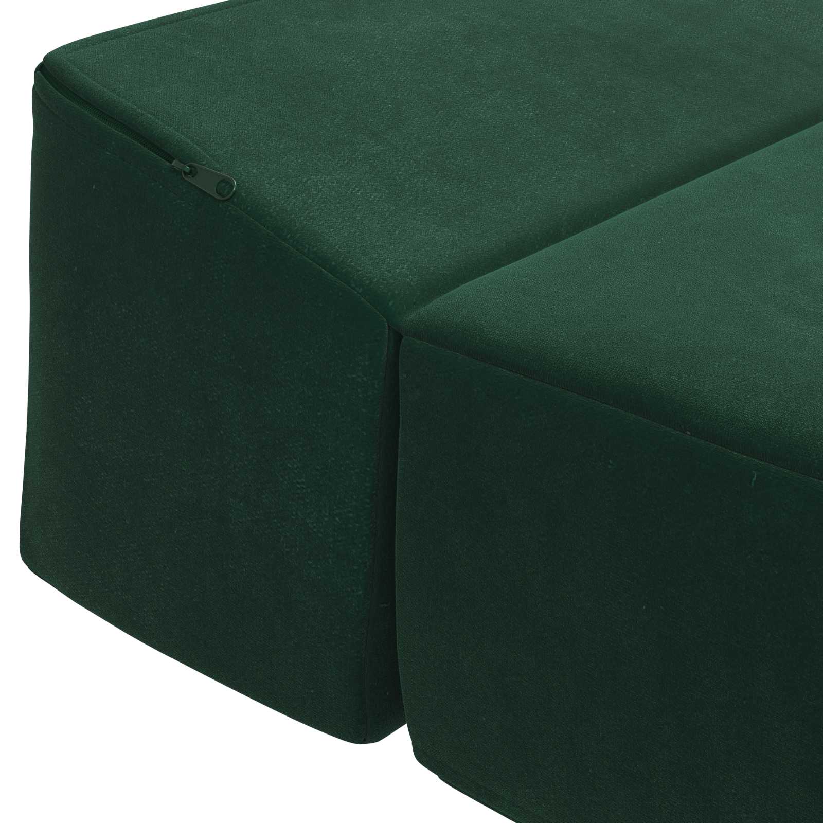 Vouwbare Bankbed Donkergroen 200 x 70 x 10 cm Fluweel