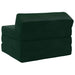 Vouwbare Bankbed Donkergroen 200 x 70 x 10 cm Fluweel
