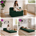 Vouwbare Bankbed Donkergroen 200 x 70 x 10 cm Fluweel
