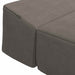 Vouwbare Bankbed Lichtgrijs 200 x 70 x 10 cm Katoen Stof