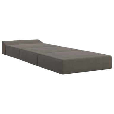 Vouwbare Bankbed Lichtgrijs 200 x 70 x 10 cm Katoen Stof