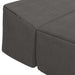 Vouwbare Bankbed Donkergrijs 200 x 70 x 10 cm Katoen Stof