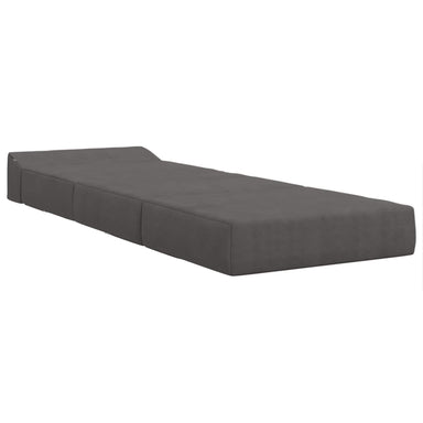 Vouwbare Bankbed Donkergrijs 200 x 70 x 10 cm Katoen Stof