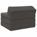 Vouwbare Bankbed Donkergrijs 200 x 70 x 10 cm Katoen Stof