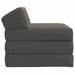 Vouwbare Bankbed Donkergrijs 200 x 70 x 10 cm Katoen Stof