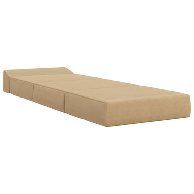 Vouwbare Bankbed Lichtgroen Grijs 200 x 70 x 10 cm Katoen Stof