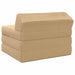 Vouwbare Bankbed Lichtgroen Grijs 200 x 70 x 10 cm Katoen Stof