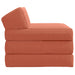 Vouwbare Bankbed Rood-oranje 200 x 70 x 10 cm Katoen Stof