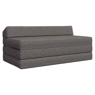 Vouwbare Bankbed Lichtgrijs 120 x 60 x 49 cm Stof
