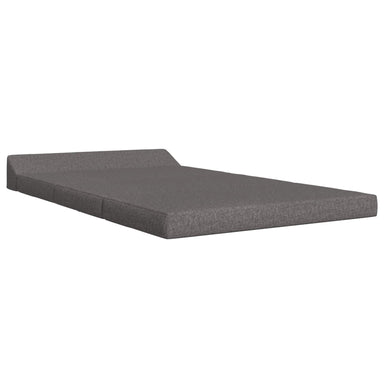 Vouwbare Bankbed Lichtgrijs 120 x 60 x 49 cm Stof