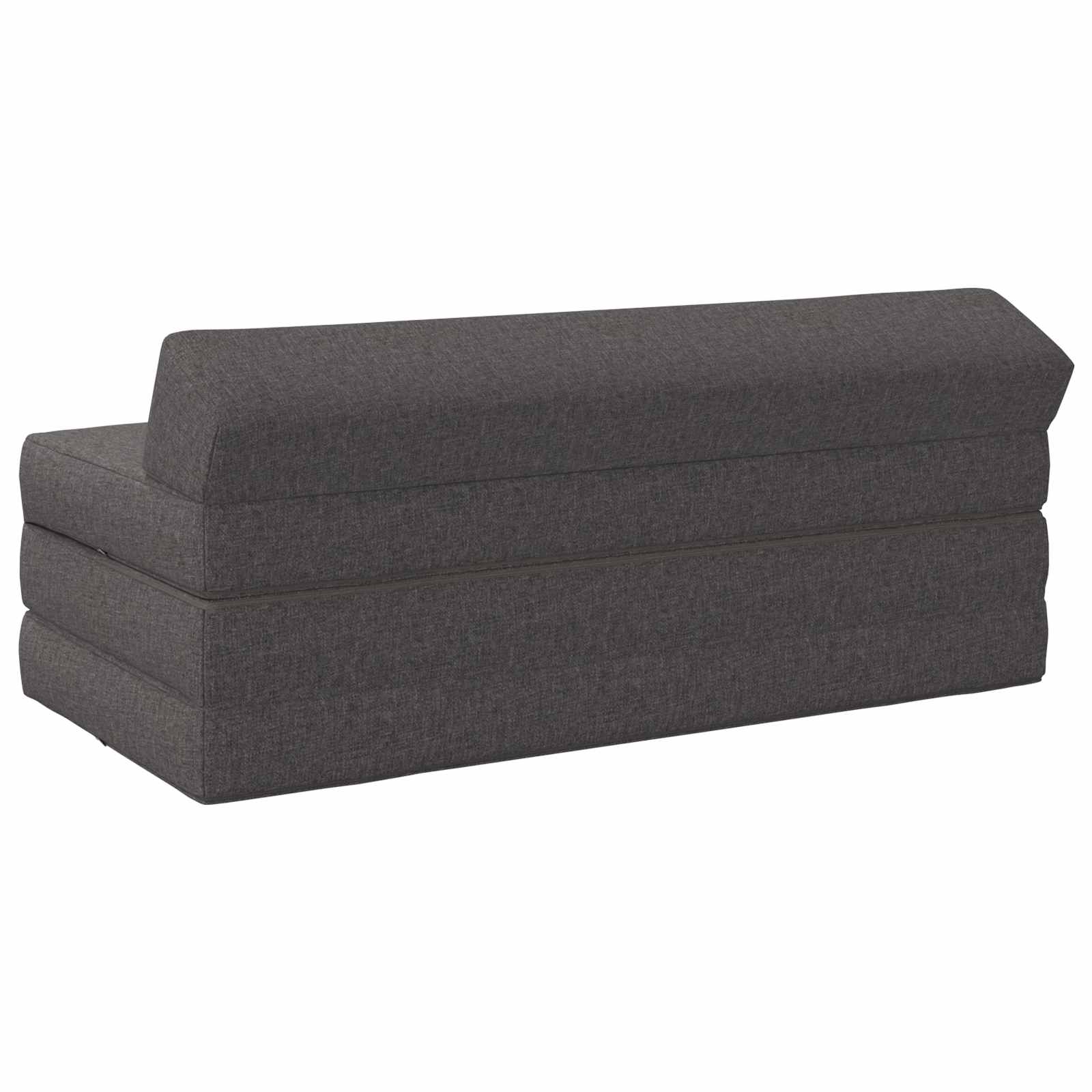 Vouwbare Bankbed Lichtgrijs 120 x 60 x 49 cm Stof