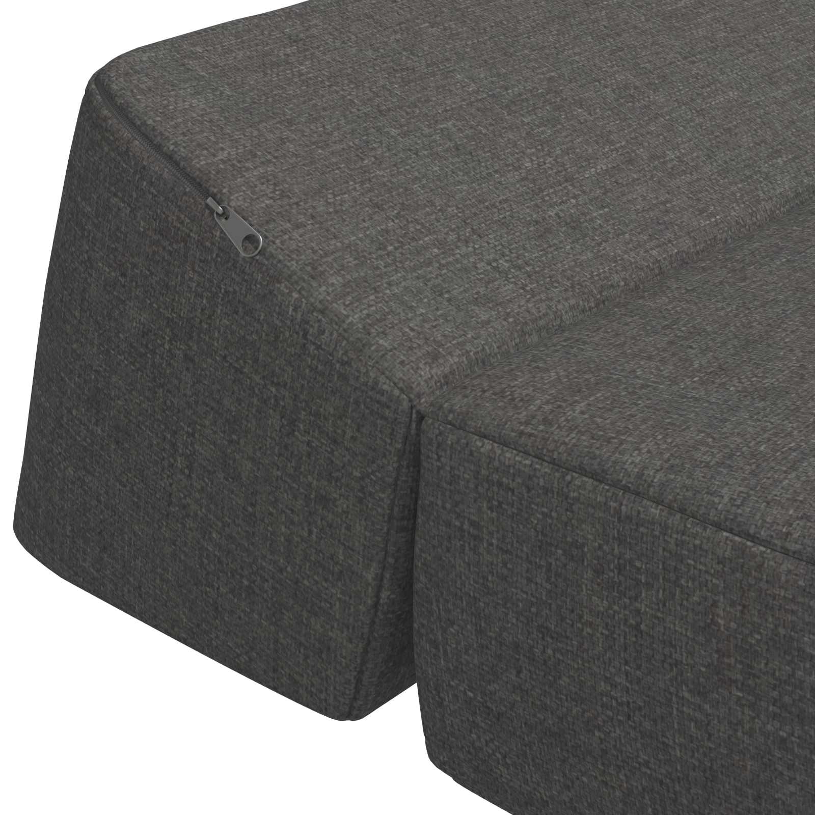 Vouwbare Bankbed Donkergrijs 120 x 60 x 49 cm Stof
