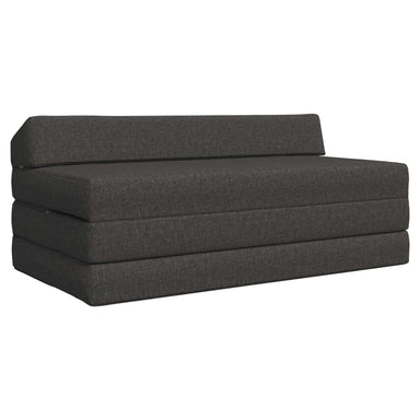 Vouwbare Bankbed Donkergrijs 120 x 60 x 49 cm Stof