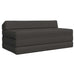 Vouwbare Bankbed Donkergrijs 120 x 60 x 49 cm Stof