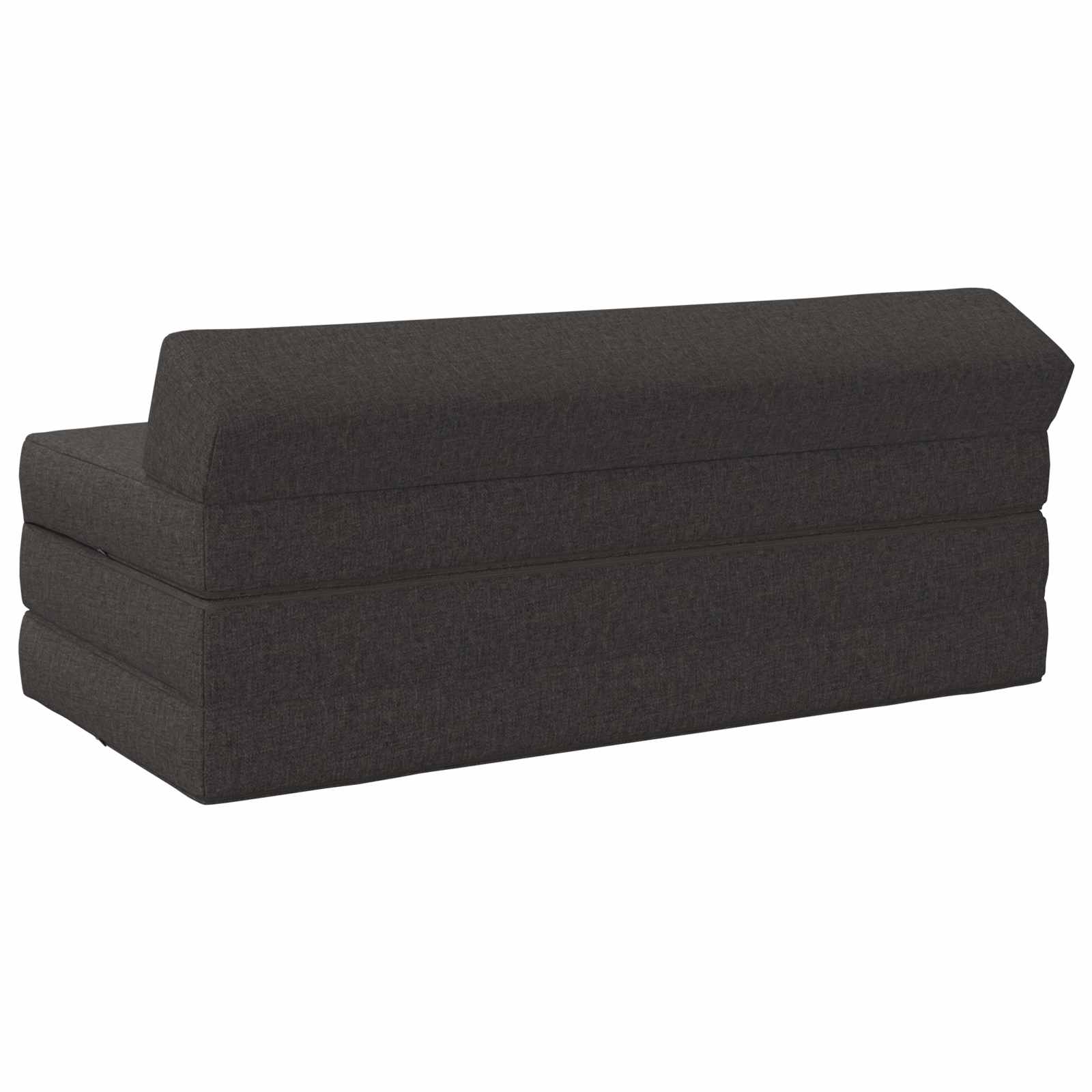 Vouwbare Bankbed Donkergrijs 120 x 60 x 49 cm Stof
