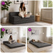 Vouwbare Bankbed Donkergrijs 120 x 60 x 49 cm Stof