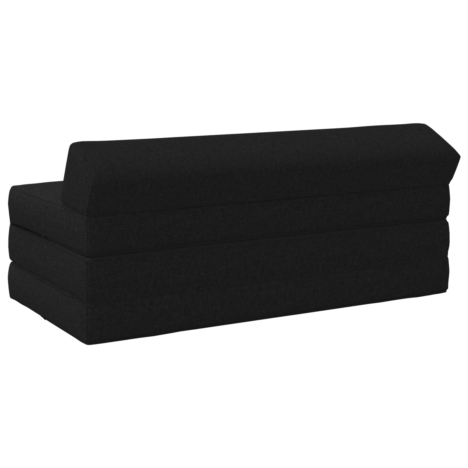 Vouwbare Bankbed Zwart 120 x 60 x 49 cm Stof