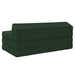 Vouwbare Bankbed Donkergroen 120 x 60 x 49 cm Stof