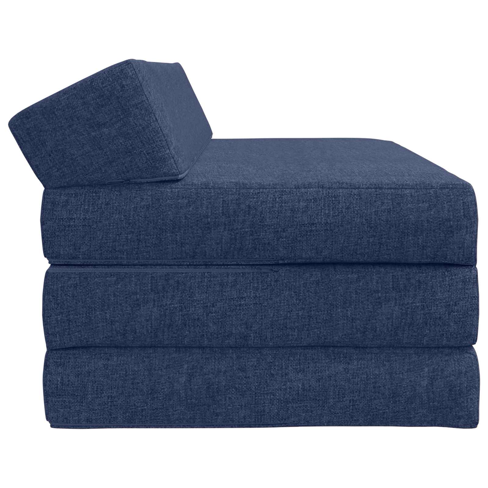 Vouwbare Bankbed Blauw 120 x 60 x 49 cm Stof