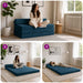 Vouwbare Bankbed Blauw 120 x 60 x 49 cm Stof