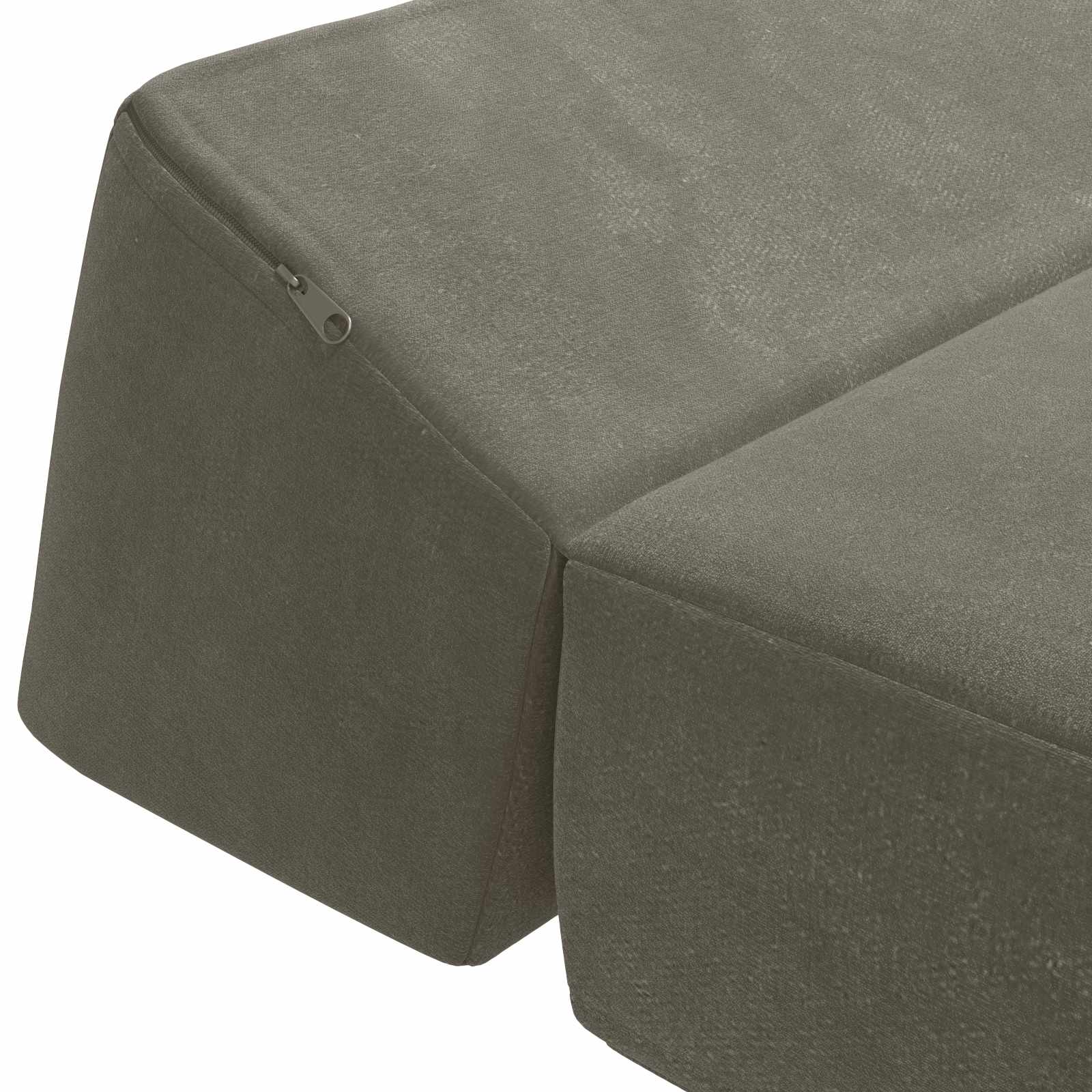 Vouwbare Bankbed Lichtgrijs 120 x 60 x 49 cm Stof