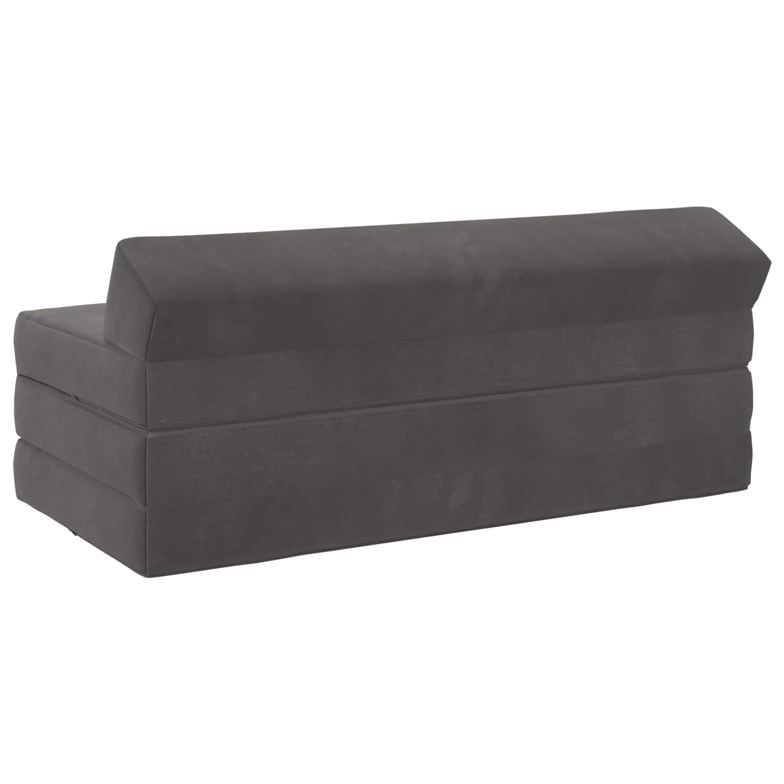 Vouwbare Bankbed Donkergrijs 120 x 60 x 49 cm Stof