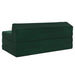 Vouwbare Bankbed Donkergroen 120 x 60 x 49 cm Stof