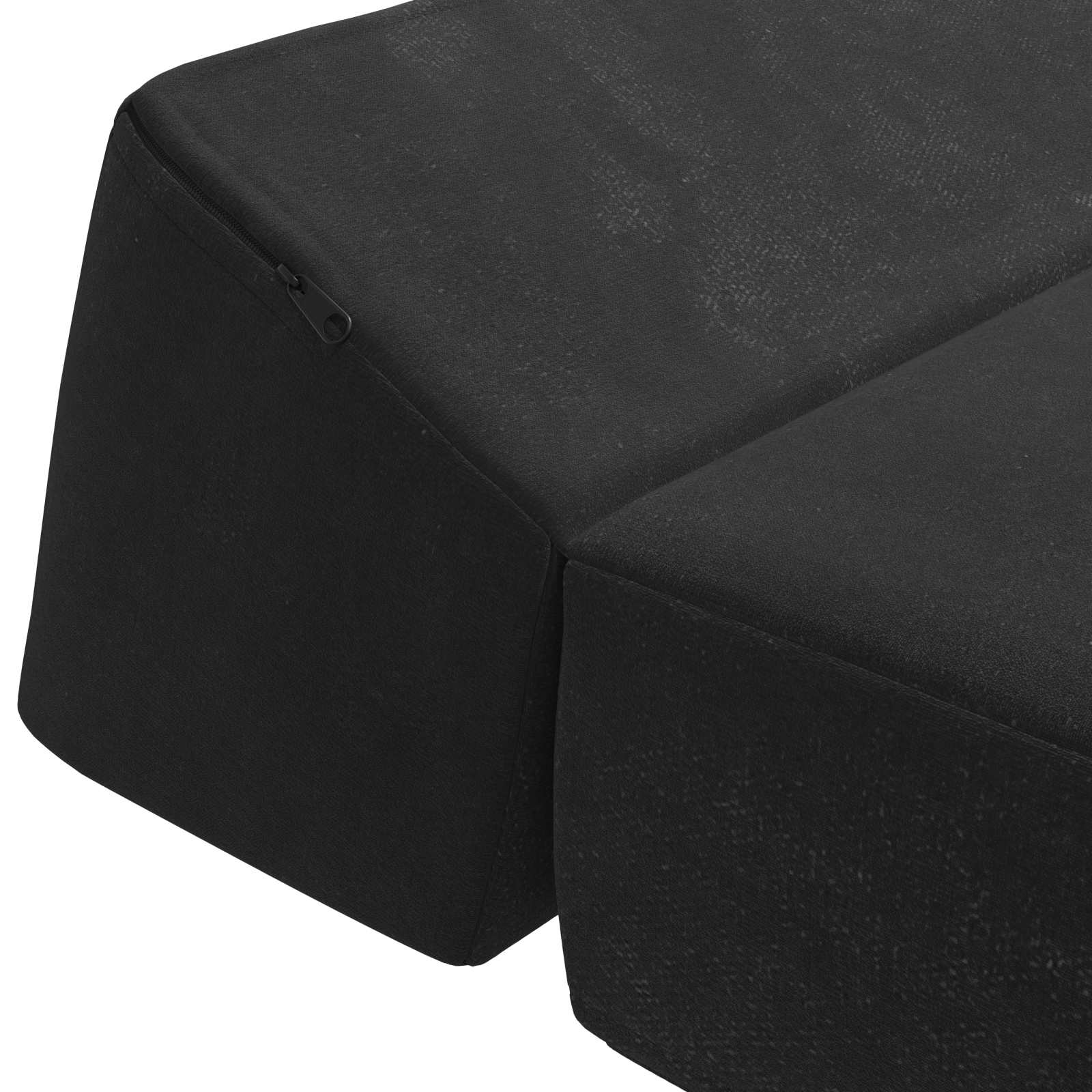 Vouwbare Bankbed Zwart 120 x 60 x 49 cm Stof