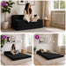 Vouwbare Bankbed Zwart 120 x 60 x 49 cm Stof