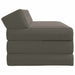 Vouwbare Bankbed Lichtgrijs 120 x 60 x 49 cm Stof