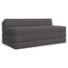 Vouwbare Bankbed Donkergrijs 120 x 60 x 49 cm Stof