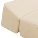 Vouwbare Bankbed Crèmekleurig 120 x 60 x 49 cm Stof