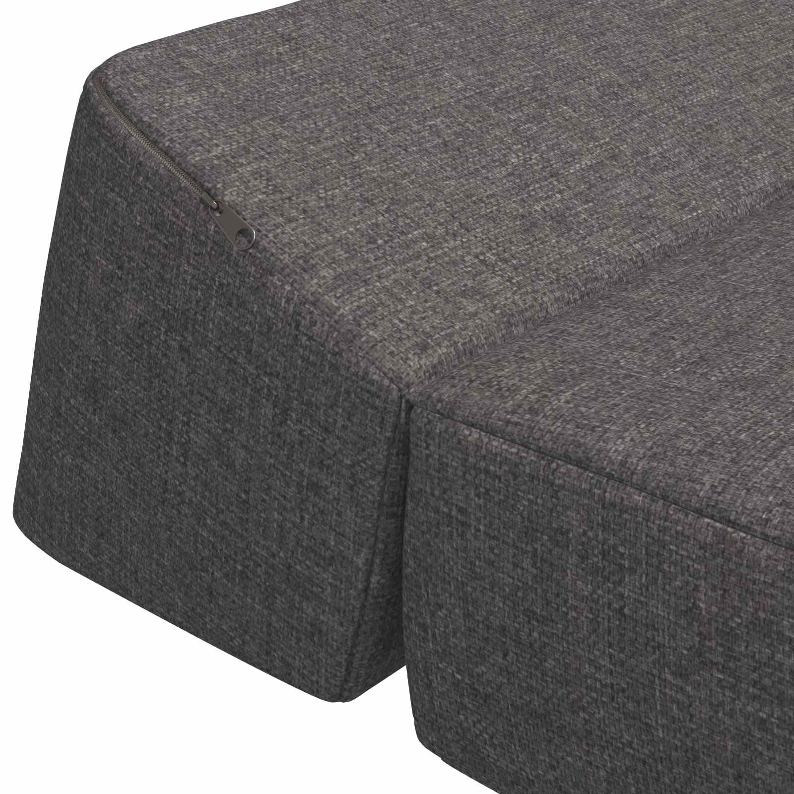 Vouwbare Bankbed Lichtgrijs 60 x 70 x 41 cm Stof