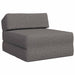 Vouwbare Bankbed Lichtgrijs 60 x 70 x 41 cm Stof