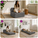 Vouwbare Bankbed Lichtgrijs 60 x 70 x 41 cm Stof